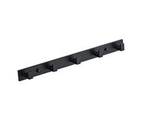Ipetboom Patère Murale Aluminium Noir Crochet Porte Manteau et Serviette Solide et Crochet de Rangement Multifonction pour Entrée Salle de Bain et Cuisine