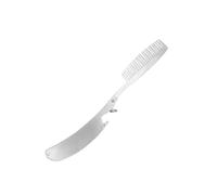 Ipetboom Peigne à Barbe Acier Inoxydable Anti-statique Et Élégant Pour Hommes Accessoire De Toilettage Pratique Et
