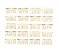 Ipetboom Peigne à Cheveux Doré 20 Pièces 20 Dents En Métal Torsadé Pour Femmes Et Filles Accessoires De Coiffure De Mariage Pinces à Cheveux Élégantes Pour Chignons Et Sophistiquées