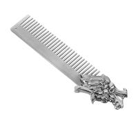 Ipetboom Peigne à Cheveux Métal pour Homme Design Tête de Dragon Outil de Coiffage Portable pour Cheveux Huilés