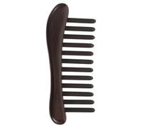 Ipetboom Peigne de Massage Bois de Santal à Dents Larges pour Démêler et Soigner le Chevelu pour Cheveux Épais et Bouclés