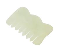 Ipetboom Peigne en Jade pour Massage Cuir et Corps Outil de Soins Peau 1 Pièce Peigne à Dents Larges pour Relaxation et Circulation Sanguine