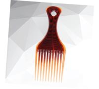 Ipetboom Peigne Large Plastique Antistatique pour Cheveux Peigne à Dents Espacées pour Démêlage Salon Coiffure à Domicile Coloris Café Petit Format Portable