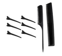 Ipetboom Peignes Et Pinces À Cheveux Lot De 2 Pièces Outils De Coupe De Cheveux En Plastique Doux Pour Le Cuir Chevelu Faciles À Nettoyer Adaptés Aux Voyages