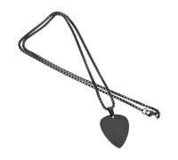 Ipetboom Pendentif De Choix De Guitare Collier Plaqué or Colliers Pour Femmes Rempli Musique Bijoux Pour Les Femmes Sélectionne Délicat Charme Acier Inoxydable 304 Black