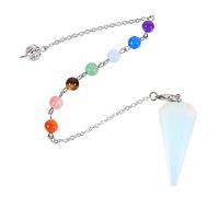 Ipetboom Pendentif Pendule Hexagonal en Cristal Naturel Pendentif Artisanal pour Équilibrage des Chakras pour et Occasions Spéciales Accessoire de Mode Élégant