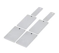 Ipetboom Pendentifs en Acier Inoxydable 10 Pièces 20X30 MM Surface Lisse Couleur Acier Ensemble de Breloques DIY pour Fabrication de Bijoux Création de Colliers Bracelets et Boucles