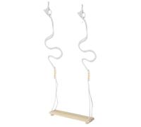 Ipetboom Perchoir Balançoire Bois pour Poules et Perroquets Support Entraînement pour Poulailler Perche Robuste pour Coq Balançoire Amusante pour Oiseaux de Toutes
