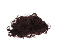 Ipetboom Perruque Courte Afro Bouclée Marron pour Hommes Toupet Léger et Respirant Coiffure Réaliste pour Cosplay Soirées et Usage Professionnel