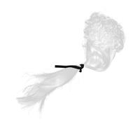 Ipetboom Perruque Curly Longue Blanche Pour Cosplay Costume De Accessoire De Fête Baroque Pour Halloween Et Événements Spéciaux