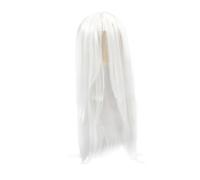 Ipetboom Perruque Homme Longue Droite Fibre Haute Température Perruque Blanche Cosplay Hanfu Traditionnelle Wig Cheveux Longs Lisses pour Costume Ancien