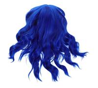 Ipetboom Perruques synthétiques courtes et bouclées pour femmes, style bob, ondulées et avec frange, accessoire de fête d'Halloween, coiffure réaliste pour cosplay, festival, déguisement