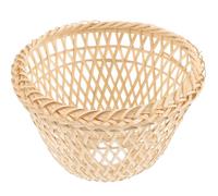 Ipetboom Petit Abat-Jour Cylindrique en Bambou Tressé Naturel Petit Cache-Lampe Rétro pour Plafonnier Intérieur Luminaire Décoratif pour Maison Hôtel et Restaurant Style Vintage et