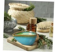Ipetboom Petite Coupelle Porcelaine Bleue pour Huiles Essentielles Diffuseur Multifonction Bol Décoratif pour Salon de et Spa
