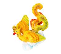 Ipetboom Phoenix Figurine Décoration Gâteau Résine Vintage Ornement Animal pour Table de Dessert Accessoire Pâtisserie Festif