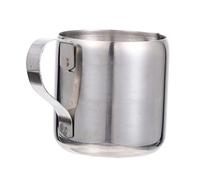 Ipetboom Pichet à Lait Acier Inoxydable Tasse à Mousseur de Lait de Réservoir à Mousse Ergonomique pour Cappuccino et Latte Accessoire pour et
