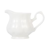 Ipetboom Pichet à Lait Céramique Blanche avec Poignée Pot à Boisson pour Café et Lait Récipient Ménager Élégant pour Usage Domestique