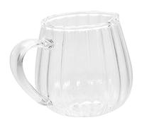 Ipetboom Pichet à Lait Verre avec Bec Verseur Spécial Crémier Mini pour Espresso et Sauce Design et Facile à Nettoyer Service et Table Propre