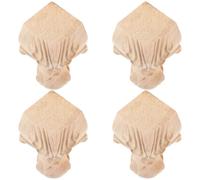 Ipetboom Pieds De Meubles Décoratifs en Bois Massif Relief 10 Cm Style Vintage Conformité Norme Stables pour Canapé Table Armoire Lot De 4 Pièces Usage Intérieur