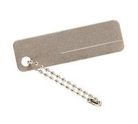 Ipetboom Pierre à Aiguiser Diamantée Portable pour Hameçons Mini Meule de Poche Argentée Outil Compact Multifonction pour Extérieur Affûtage Précis de Couteaux Ciseaux et Hameçons