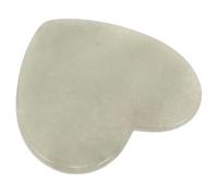 Ipetboom Pierre de Jade Gua Sha Visage Forme de Cœur Outil de Massage Facial et Cou Doux et Multifonction pour Sculpture et Soin Peau