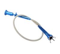 Ipetboom Pince Magnétique à 4 Griffes Flexible Lumière LED Outil de Ramassage Magnétique pour Vis et Clous Pliable Bleu pour Réparation Automobile et Construction