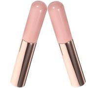 Ipetboom Pinceaux à Lèvres Applicateur Polyvalent 2pcs Capuchon Portable en Silicone Doux Matériau Silicone et Métal pour Rouge à Lèvres et Correcteur