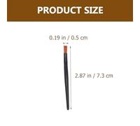 Ipetboom Pinceaux à Rouge à Lèvres En Aluminium Noir 100 Pièces Miniature Fibre Synthétique Facile à Transporter Pour Maquillage Professionnel Et Usage Quotidien