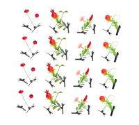 Ipetboom Pinces à Cheveux Végétales 40 Pièces Petites Multi-couleurs Mélange Soja Fonctions Décoratives Pour Filles Usage Quotidien Accessoires Cheveux Naturels Réalistes