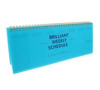 Ipetboom Planificateur Hebdomadaire Portable Anglais Bloc-notes Agenda Bureau Gestion Du Carnet de Planification Quotidienne Accessoire de Travail