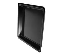 Ipetboom Plaque à Pâtisserie Acier Lèchefrite Émaillée Noire Antidérapante Résistante Aux Chocs et Déformations pour Pizza Profonde et Cuisson Professionnelle