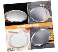 Ipetboom Plaque à Pizza Alliage Aluminium sans Couture Couvercle Polyvalent Antiadhésif pour Four Cuisson Homogène et Levée de Pâte