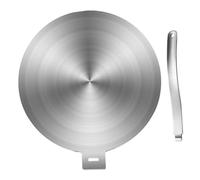 Ipetboom Plaque Adaptateur Induction en Acier Inoxydable Argenté Diffuseur de Chaleur Rapide et Compatible pour Plaques de Cuisson Gaz et Vitrocéramique