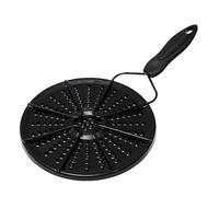 Ipetboom Plaque de Guidage Thermique en Émail Épaissi pour Cuisinière à Gaz et Électrique Disque Convertisseur de Chaleur Anti-Brûlure Diamètre Standard Diffuseur de Chaleur pour