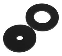 Ipetboom Plaque d'insertion double trou pour table de défonceuse, 2 pièces noires, accessoire en bakélite pour machine à affleurer, compatible travail du bois et découpe précise