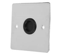 Ipetboom Plaque Murale en Acier Inoxydable 86mm pour Prise Électrique, Cache-trou Mural Obturateur Sortie de Câble, Plaque de Recouvrement Métallique pour Mur et Plafond, Protection