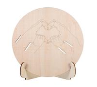 Ipetboom Plaque Murale en Bois pour Annonce de Naissance Bébé Panneau D’Annonce Maternité 3 Bracelets Commémoratifs Gravés Support Stable pour Chambre D’Garçon et Filles Hôpital