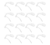 Ipetboom Plaquettes Nasales en Plastique Transparent pour Lunettes, Insert de Plaquettes Nasales à Clipser, Kit de 20 Pièces, Accessoires de Remplacement pour Monture de Lunettes,