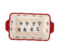 Ipetboom Plat à Four Céramique Rectangulaire avec Haute Température pour Cuisson Gratins Lasagnes Fromage et Rôtis Au Micro Ondes et Four