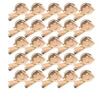 Ipetboom Plateau à Broches DIY avec 50 Pièces Clips Bec de Canard Dorés 35 MM Support Polyvalent pour Broches Créatives Base Métallique Résistante pour Loisirs Créatifs et Décoration