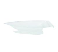 Ipetboom Plateau à Sushi Transparent Glace Carbonique en Acrylique Forme Bateau pour Service de Buffet et Assiette Fruits de Mer 39X19X5Cm