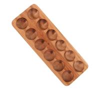 Ipetboom Plateau à Œufs Acacia Pour Contenir Œufs Support De Rangement De Cuisine Et Présentoir De Comptoir