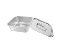 Ipetboom Plateau Carré Acier Inoxydable Pour Plat Tiramisu Assiette De Service Pour Poulet Frites Utilisation Quotidienne Et Réception
