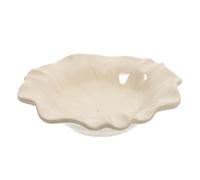 Ipetboom Plateau Céramique pour Huiles Essentielles Spa Support Compact pour Flacon Daromathérapie Bol Porcelaine Beige pour Salon de Beauté et Usage Domestique