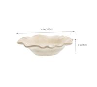 Ipetboom Plateau Porcelaine pour Huiles Essentielles Bol Daromathérapie Stable et Lisse Support pour Spa Salon et Usage Domestique Couleur Beige