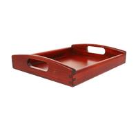 Ipetboom Plateau Rouge de Fleur de pour Garçon Fille Plateau Pédagogique Pratique avec Poignées Multifonction pour Petit Déjeuner Jeux Sensoriels et Organisation Maternelle