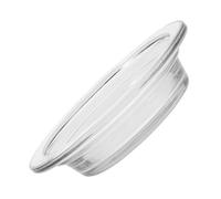 Ipetboom Plateau Verre Transparent pour Chauffe Cire Accessoire Lampe Plateau de Protection de Table Élégant et Facile à Nettoyer