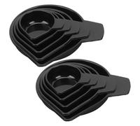 Ipetboom Plateaux de Pesée en Plastique Empilables, 10 Pièces, Bords Arrondis, Légers et Compacts, Plateau à Bec Étroit pour Balances Électroniques de Laboratoire, Mesure Précise