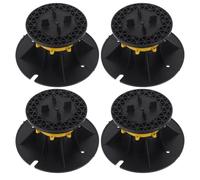 Ipetboom Plot de Terrasse Réglable 70-110 MM en Plastique PP Support de Sol Extérieur Stable pour Plateforme Système de Nivellement pour Plancher Lot de 4 Pièces pour Jardins et Patios