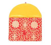 Ipetboom Pochette Organisateur Multifonctionnelle Soie Chinoise Avec Et Fermeture Nœud Pour Documents Et Écrits à Écriture Brocart
